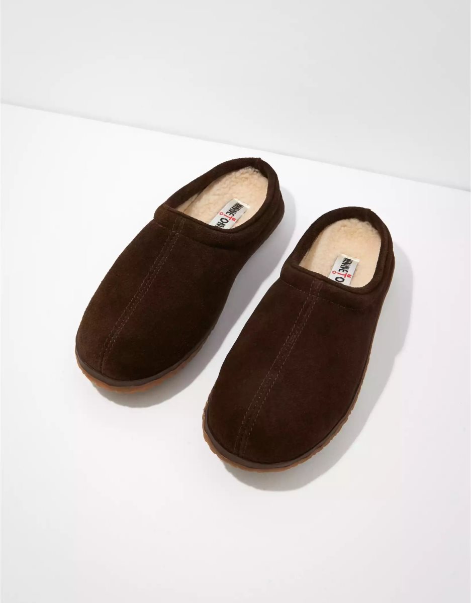 Chaussons American Eagle Taylor Moccasin Marron Foncé Homme | TYM-62045310